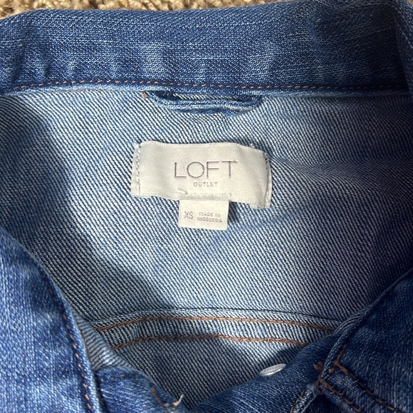 Loft Outlet Jean Jacket Size XS - Picture 4 of 9